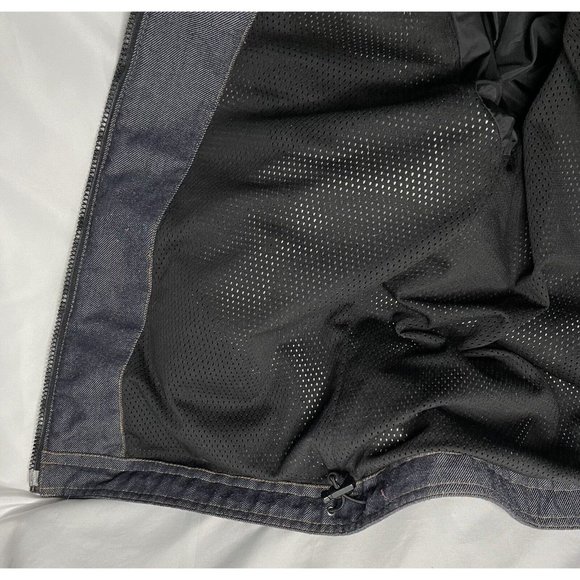 Vintage ROXY sz Large Retro Snowboard SkiJacket Blue Zip Denim look X-series - Picture 11 of 16